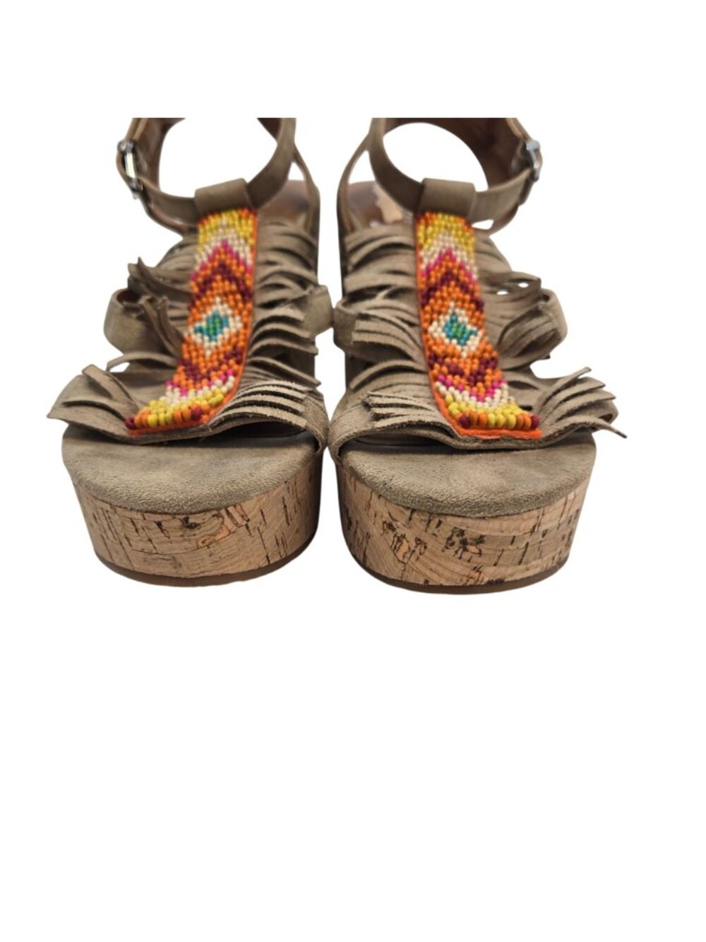 Ariat Unbridled Lolita Wedge Beaded Sandals Size 7.5 - Picture 6 of 10